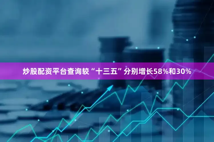 炒股配资平台查询较“十三五”分别增长58%和30%